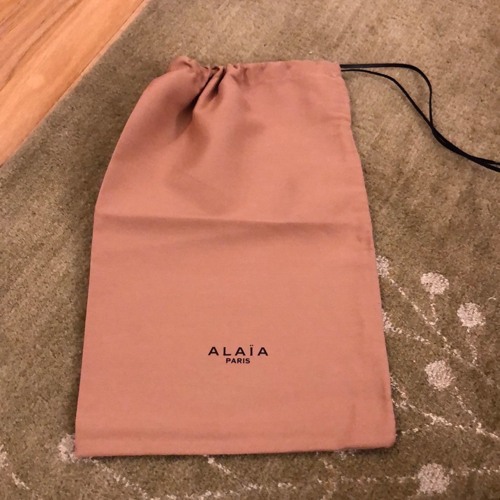Alaia brown dust bag 8.5x13.5 inches